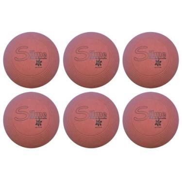 Imagem de Kit c/6 Bolas de Borracha Iniciação Número 10 - Silme, Vermelho