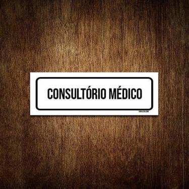 Imagem de Placa De Sinalização Setor - Consultório Médico (23X9) - Sinalizo.Com