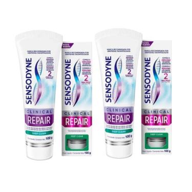 Imagem de Kit 2 Creme Dental Deep Clean Clinical Repair 100g - Sensodyne