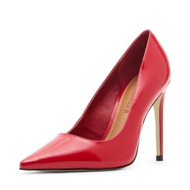 Imagem de Steve Madden Sapato feminino Noir Pump, Couro vermelho, 35