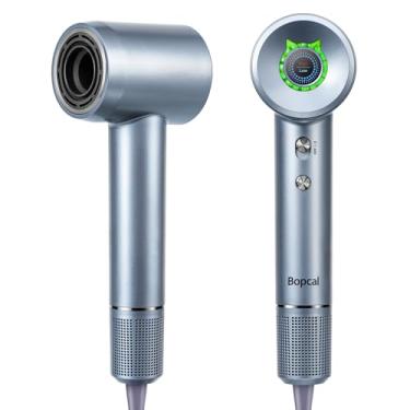 Imagem de Secador de cabelo, secador de cabelo profissional de alta velocidade 110.000 RPM 200 milhões de secador de cabelo iônico negativo para secagem rápida, secador de cabelo com controle térmico de baixo