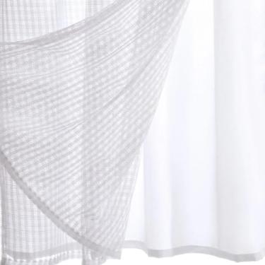 Imagem de Cortina Cozinha Renda Com Forro Brisa 3,00x1,40