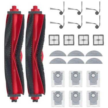 Imagem de HUAYUWA Kit de acessórios para aspirador de pó compatível com Roborock Q10 S5/Q10 S5+/Q10 VF/Q10 VF+, peças de reposição para aspirador de pó robô (2 escovas principais + 4 filtros + 6 escovas