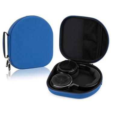 Imagem de Linkidea Capa de transporte para fones de ouvido compatível com Sennheiser PXC 550-II, Corsair Virtuoso PRO, JBL Live 650BTNC, bolsa de viagem protetora de substituição com armazenamento de cabos