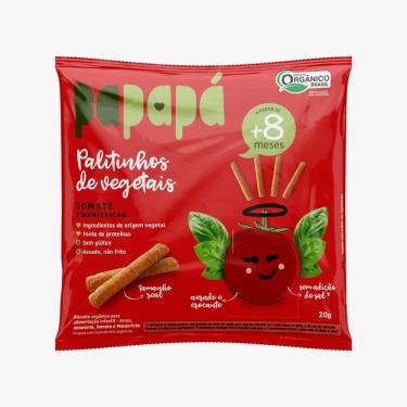 Imagem de Palitinhos De Vegetais Papapá Tomate & Manjericão 20g