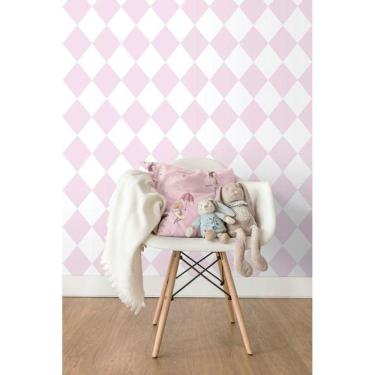 Imagem de Papel Parede Treboli Losangos Rosas 5862 - Rolo: 10M X 0,53M