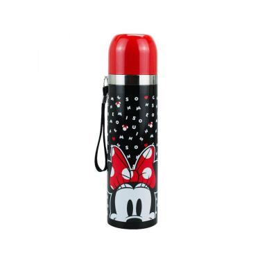 Imagem de Garrafa Térmica Minnie 500ml - Alça, Tampa Vermelha