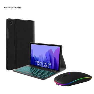 Imagem de Estojo com teclado retroiluminado de 7 cores e mouse retroiluminado pa