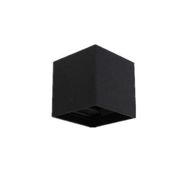 Imagem de Luminárias de teto moderno 3w preto led quadrado lâmpada de parede sup