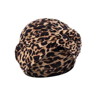 Imagem de Chapéu feminino india estampado floral muçulmano babado câncer quimiot