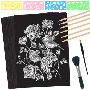 Imagem de Kit de artesanato artístico ZOCONE Conjunto de papel de rascunho 50 fo