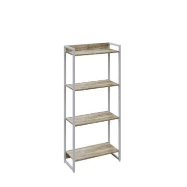 Imagem de Estante Dynamica 60X30X146cm C/04 Prateleiras Estrutura Branca - Metal