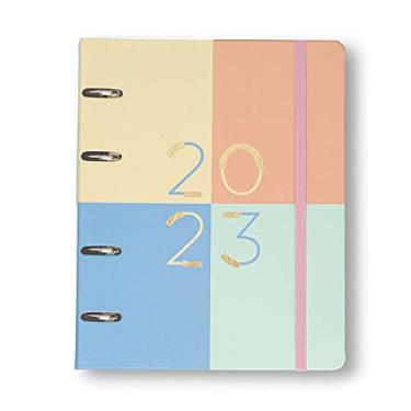 Imagem de Cicero Agenda Planner Argolado 2023 Pastel Block Semanal Notas A5 Color, Modelo: 1385, Cor: Colorido