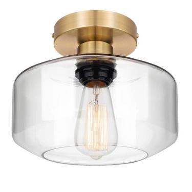 Imagem de Luminária de teto MaxVolador Industrial Semi Flush Mount Gold