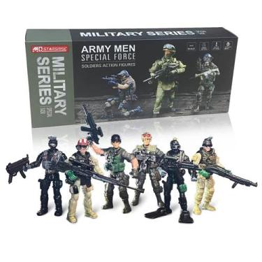 Imagem de Conjunto de brinquedos militares MQSTARSRISE Army Men para meninos de 