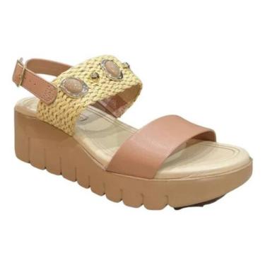 Imagem de Sandália Moleca Plataforma Detalhes nas Tiras 5536.110 - Nude, 37