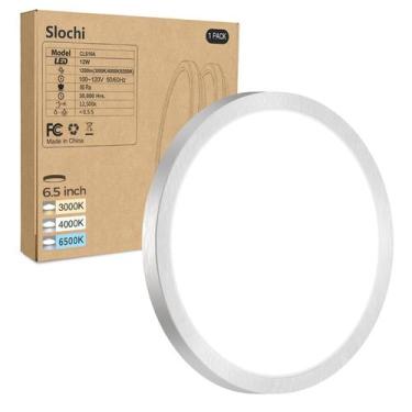 Imagem de Luminária de teto LED embutida Slochi CLS16A 12W 1200 lm 6,5"