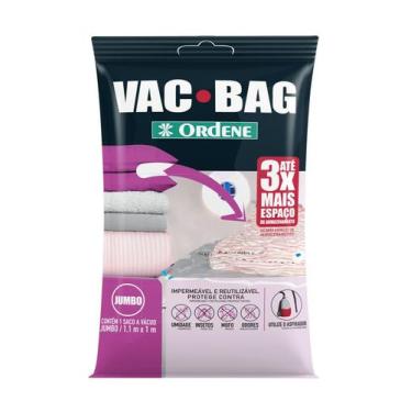 Imagem de Saco a Vácuo Organizador Jumbo Transparente 1,1 x 1m Vac Bag Ordene