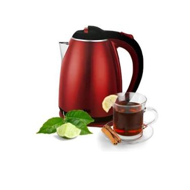 Imagem de Chaleira Jarra Elétrica Plástico 1100w 1.8L Café Chá Vermelha - BG, 22