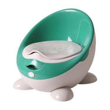 Imagem de Almencla Cadeira de penico infantil, vaso sanitário infantil, fundo antiderrapante, portátil, fácil de esvaziar e limpar, mictório, assento de transição para, Verde