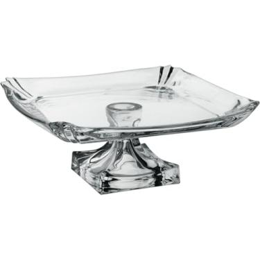 Imagem de CENTRO MESA FRUTEIRA HOME&CO COM PE VIDRO 12x31x31cm TRANSPARENTE