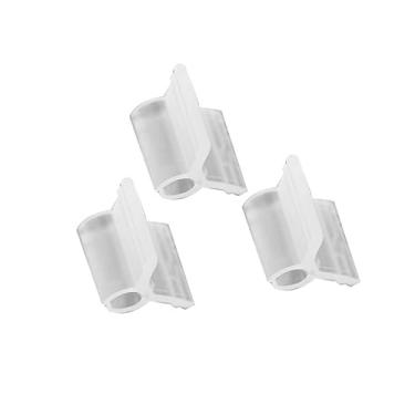 Imagem de Clipes de enxerto de plantas transparentes 100 peças clipes de enxerto de plástico gaiolas de plantas de tomate suportes braçadeira conecta videiras clipes de enxertia de sementes de vegetais suporte