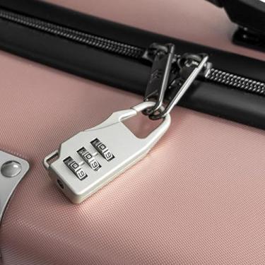 Imagem de Mini cadeado de combinação de 3 dígitos para mochilas, zíperes de bagagem, estojos de lápis e armários de armazenamento, trava de viagem portátil e segura