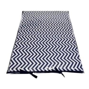 Imagem de Trocador para comoda de bebê azul marinho Chevron - Variedades enxovai