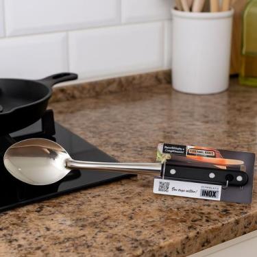 Imagem de Colher de Arroz em Aço Inox com Cabo de Plástico  37,7 cm - Thika