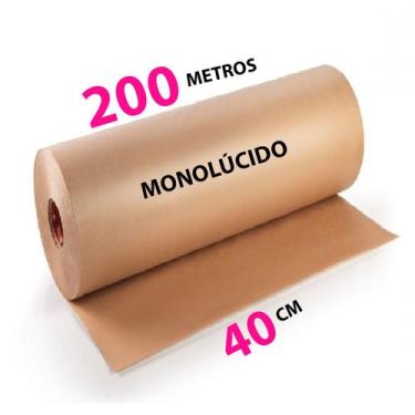 Imagem de Papel Kraft 80g Com 40cm De Largura x 200 Metros Monolúcido - Fofinhos