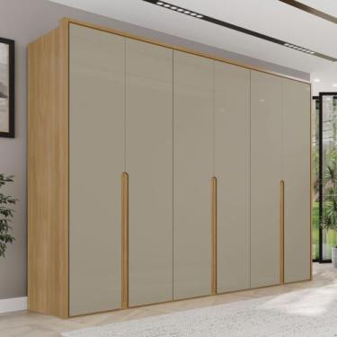 Imagem de Guarda-roupa Casal 6 Portas 6 Gavetas 100% Mdf Lizz - Casa D