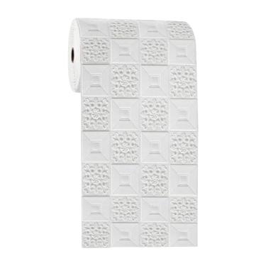 Imagem de Baoblaze Painéis de parede com efeito de tijolo falso, adesivo a manchas, papel de parede à prova d'água, espuma XPE para quarto de crianças, Style B