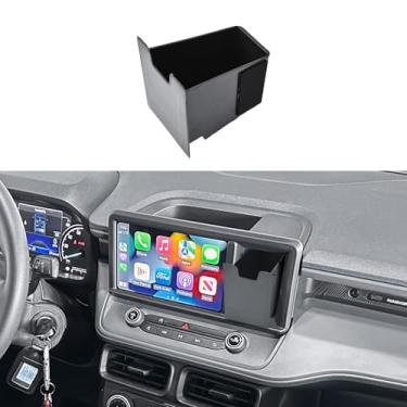 Imagem de HGWEI Gaveta Dash Cubby compatível com acessórios Ford Maverick 2022-2024, painel direito caixa de armazenamento de tela oculta painel bandeja de inserção organizador interior de caminhão, preto