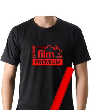 Imagem de Filme de Recorte Power Film Premium Vermelho – Termotransfer Vinil HTV para Tecido e plotter de recorte – Bobina 0.30x3m