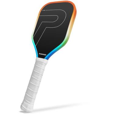 Imagem de Raquete de treinamento Pickleball – Raquete de treino para treinador de pickleball, superfície fosca de tinta de partícula de fibra de carbono, cabo extra longo, raquete de treinamento esportiva de