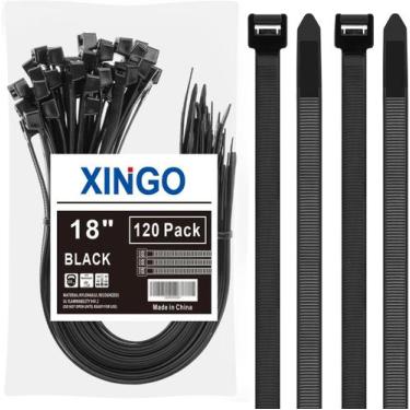 Imagem de Gravatas com zíper XINGO Heavy Duty de 18 polegadas, pacote com 120 kg