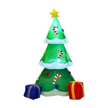 Imagem de Sclmgo Brinquedo Inflável de Natal com Luzes LED, Plugue Americano, Decoração de Jardim, Adereços Divertidos E Originais, à Prova de Vento, em Poliéster, Par