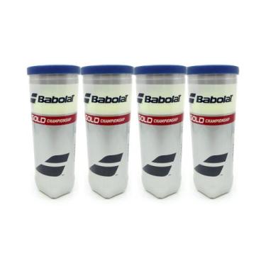 Imagem de Bolas de tênis Babolat Gold Championship 12 bolas 4 latas