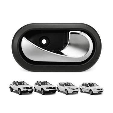 Imagem de Maçaneta interna cromada Logan / Sandero / Duster / Oroch direita - MD