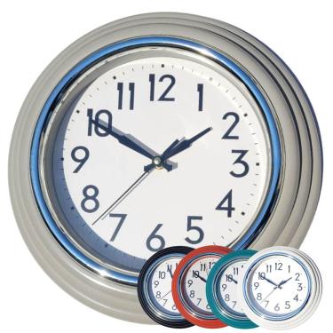 Imagem de Relógio de Parede Wincy Pequeno Silesioso Decorativo Casa Sala Escritório Redondo Vermelho Preto Branco Verde Nude PDA02083