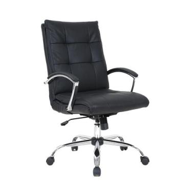 Imagem de Cadeira de Escritório Diretor Nolan Giratória Preta - Mobly