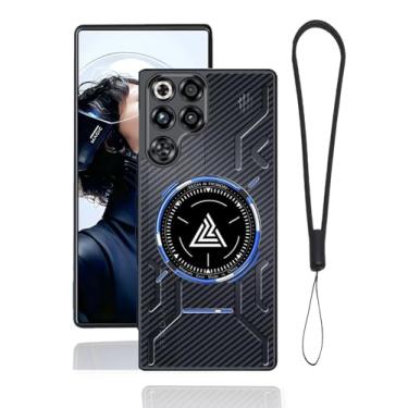 Imagem de FJIASTB Capa magnética de resfriamento para REDMAGIC 11 Pro/11 Pro+, capa protetora robusta com cordão, à prova de choque, resistente a arranhões (triângulo) transparente