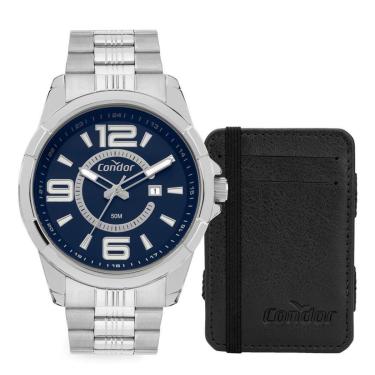 Imagem de Relógio Masculino Condor Prata à Prova D’água CO2115MWA/K4A-Masculino