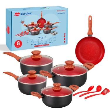 Imagem de Jogo Panelas Cerâmica Antiaderente Indução 8 Peças Duralar