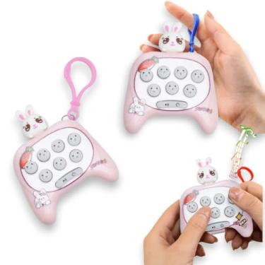 Imagem de 10 Mini Pop It Eletronico Game Chaveiro Brinquedo Antistress (COELHA ROSA)