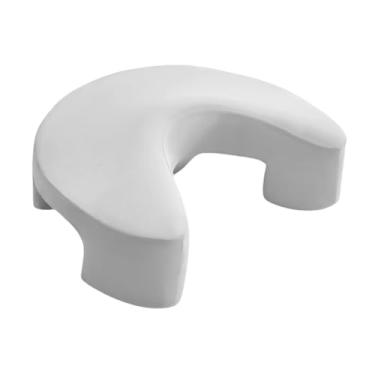 Imagem de WeiLaiKeQi Travesseiro para quem dorme de lado com furos para os braços, fronha removível, cama de presente, espuma viscoelástica, suporte ergonômico para sofá, Cinza Claro