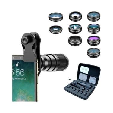 Imagem de Kit De Lentes Para Celular 10 Em 1 Lente Telefoto 22X Lente Grande Ang