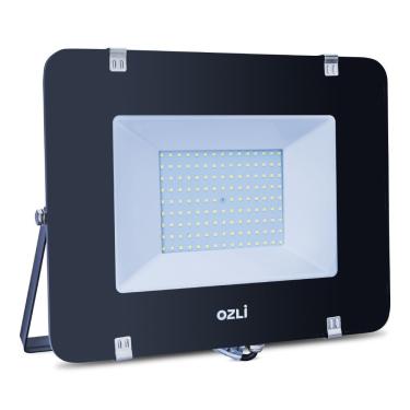 Imagem de Refletor Led Slim 50w 6500k Bivolt Ip65 Carcaça Preta Alta Luminosidade