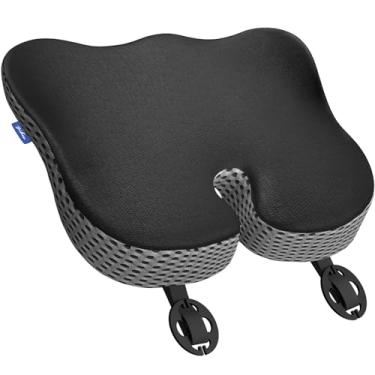 Imagem de ZIKEE Almofada ergonômica de assento de carro com design em forma de U para alívio de dores no cóccix, costas e ciática, almofada de assento de espuma viscoelástica de alta densidade para carro