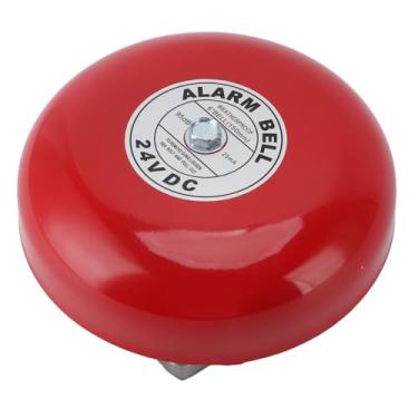 Imagem de Ymiko Campainha de Alarme de Incêndio de 6 Polegadas à Prova d'água Com Som Alto de 95dB, Campainha de Segurança Com Fio de 24V para Casa, Escola, Design Portátil de Liga de Alumínio de Fábrica